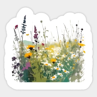 Flower Meadow 1 Sticker